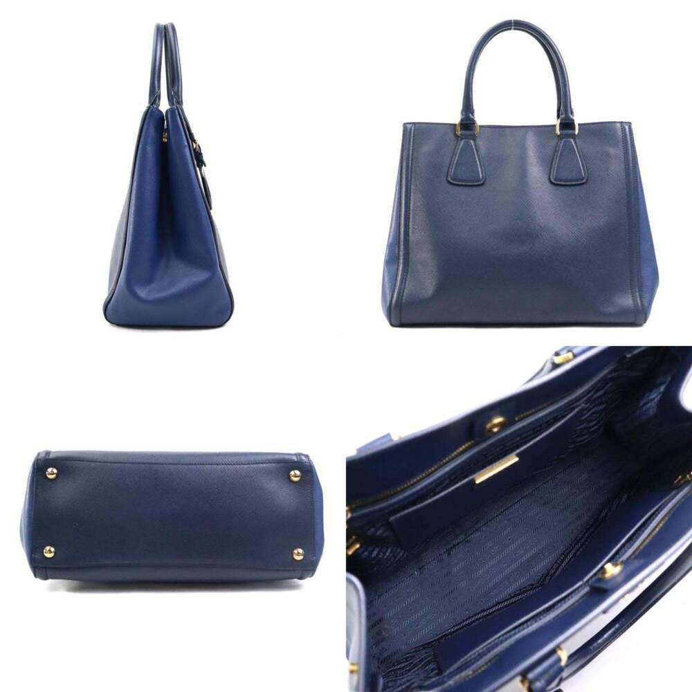 PRADA Blue Leather Shoulder Bag - Picture 2 of 5